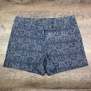 Amy Fink Boutique Embroidered Trouser Shorts 0 NWT